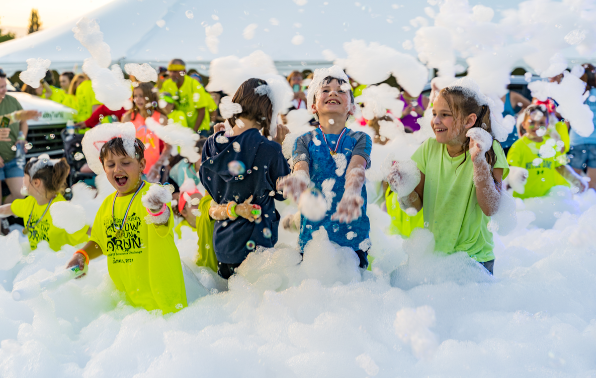 60-minute foam party with music and lights in Sacramento